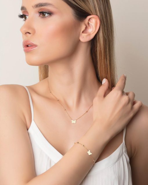 دستبند گوی و پروانه (کد 2313) - Image 2