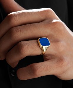 انگشتر مستطیل مینا