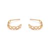 گوشواره حلقه ای قلب ریز