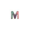 آویز حرف m مینا