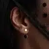 گوشواره زیر و رو دایره مینا