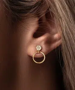 گوشواره میخی فلاور و دایره