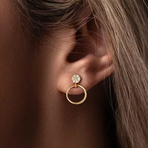 گوشواره میخی فلاور و دایره