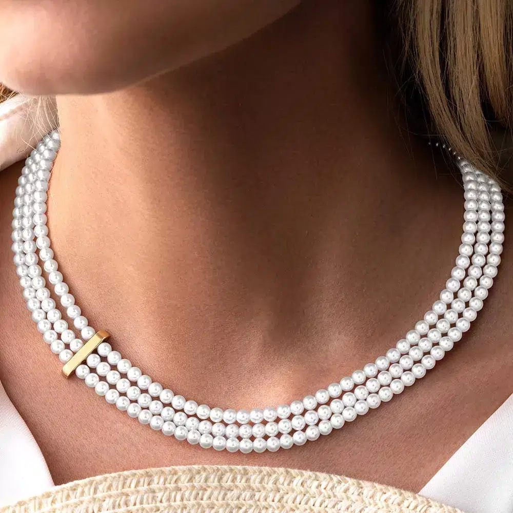 چوکر مرواریدی 3 لاین