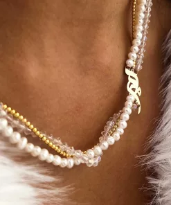 گردنبند سنگی 3 لاین مادر