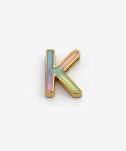 آویز حرف K مینا