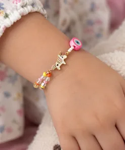دستبند سنگی یونی کرن بچه گانه
